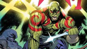 Открытки с персонажем вселенной марвел, стражь галактиик - Дракс 