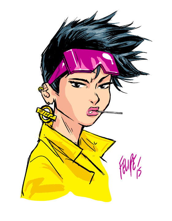 Интересные  открытки с персонажем вселенной Марвел -  Джубили 