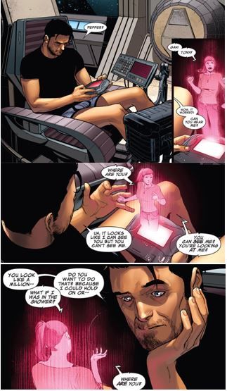 Открытки и картинки с персонажем вселенной Marvel - Пеппер Поттс 