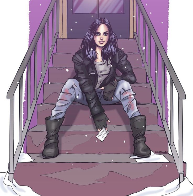 Открытки и картинки  с персонажем Вселенной Марвел - Джессикой Джонс 