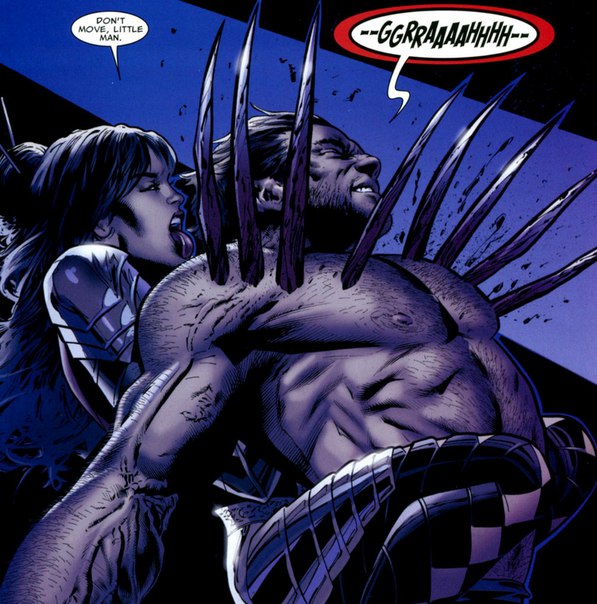 Открытки с героем комиксов Marvel - Леди Смертельный Удар        