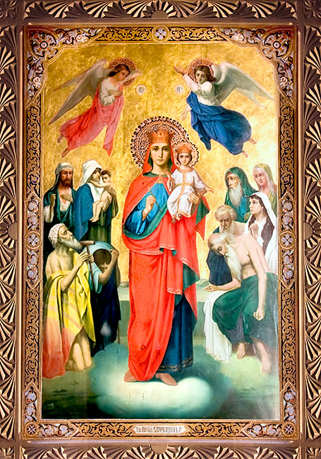 Открытки на день иконы Божьей Матери "Всех скорбящих радость" 