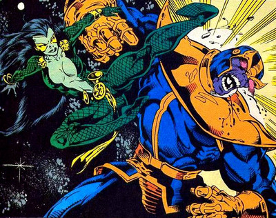 Открытки и картинки с героем вселенной марвел - Амора-Чаровница 