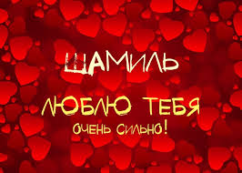 Яркие и красочные именные открытки для Шамиля               