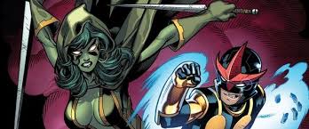 Открытки и картинки с персонажем вселенной Marvel - Нова       