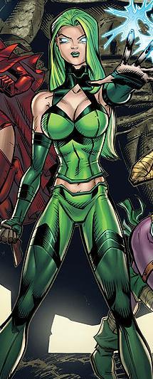 Открытки и картинки с персонажем комиксов Marvel- Полярис     