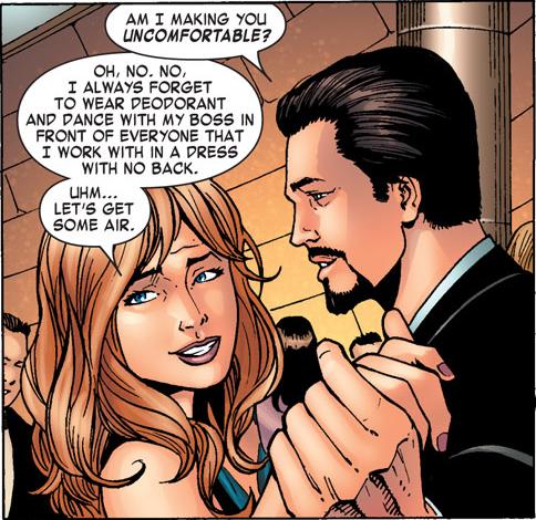 Открытки и картинки с персонажем вселенной Marvel - Пеппер Поттс 