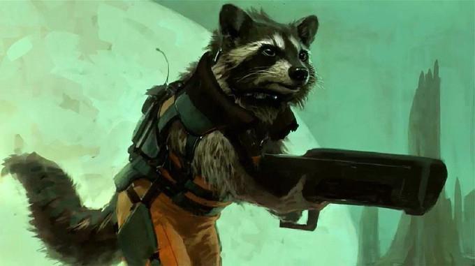 Красочные открытки  с персонажем вселенной - реактивным енотом 