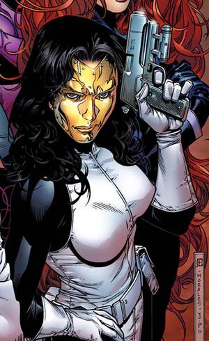 Интересные открытки с персонажем вселенной Marvel - Мадам Маска 