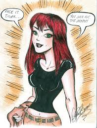 Открытки с персонажем вселенной Marvel - Мэри Джейн Остин    