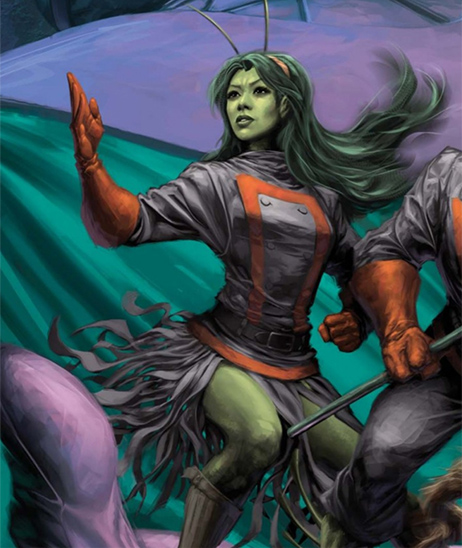 Интересные открытки с персонажем вселенной Marvel - Мантис  