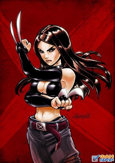 Открытки и картинки с персонажем вселенной Marvel - Икс-23  