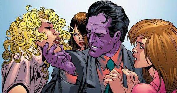 Открытки и картинки с персонажем вселенной Marvel - пурпурным человеком 