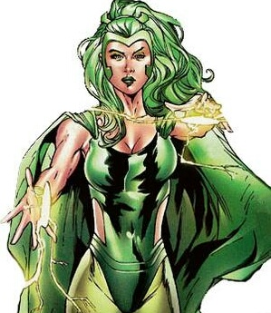 Открытки и картинки с персонажем комиксов Marvel- Полярис     