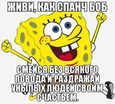 Смешные и яркие открытки с губкой бобом для детей на разные праздники 