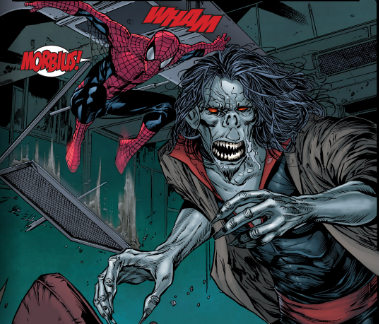 Красочные открытки с персонажем вселенной Marvel - Морбиус   