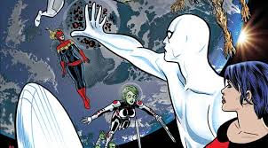 Открытки с персонажем вселенной Marvel - Серебряным Сёрфером    