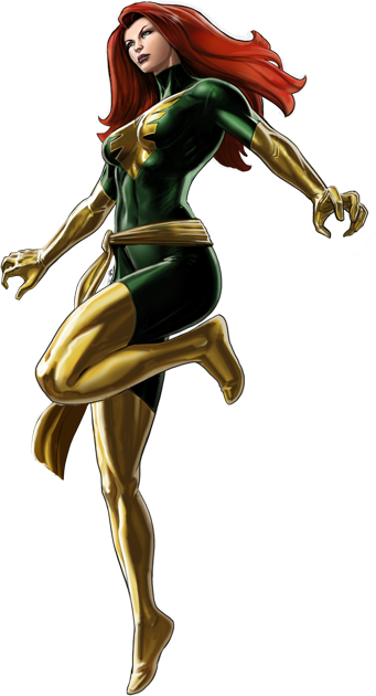 Открытки и картинки с персонажем вселенной Марвел - Джин Грей 