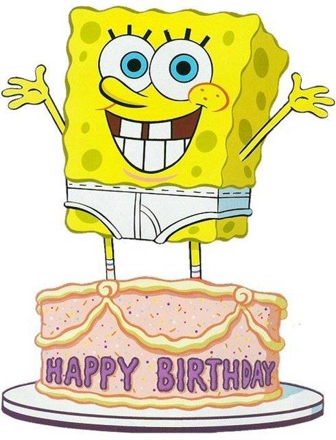 Яркие открытки со спанч бобом 