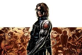 открытки с героем вселенной марвел - Баки 