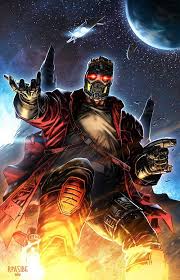 Открытки с Звездным Лордом из стражей галактики 