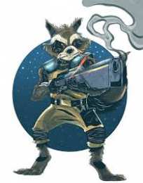 открытки с реактивным енотом  Красочные открытки  с персонажем вселенной - реактивным енотом 