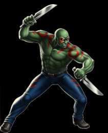 открытки с Драксом Разрушителем  Открытки с персонажем вселенной марвел, стражь галактиик - Дракс 