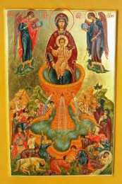 открытки в честь иконы Божьей Матери "Живоносный источник"  Открытки на день иконы Божьей Матери "Живоносный источник"  