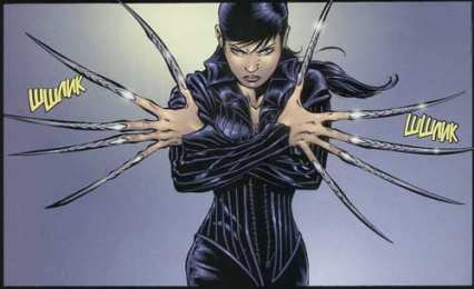 открытки с леди смертельный удар  Открытки с героем комиксов Marvel - Леди Смертельный Удар        