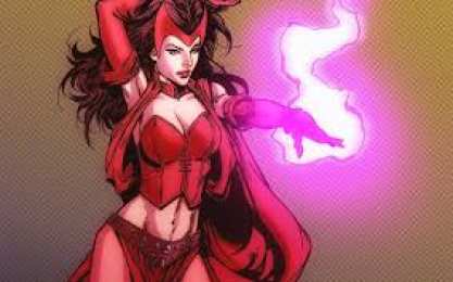 открытки с персонажем Алая Ведьма Открытки и картинки с героем Вселенной Марвел - Алая Ведьма 