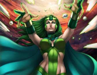 открытки с Полярис  Открытки и картинки с персонажем комиксов Marvel- Полярис     