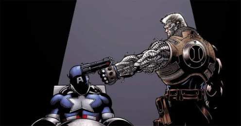 Открытки с Кейбл  Открытки и картинки с персонажем вселенной Marvel - Кейбл    