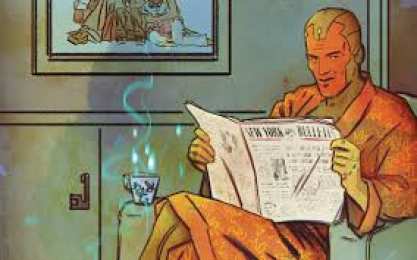 открытки Вижном  Открытки и картинки с персонажем Вселенной Марвел - Виженом 