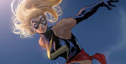 Открытки с Мисс Марвел  Красивые открытки с персонажем вселенной Marvel - Мисс Марвел 