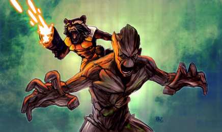 открытки с Грутом  Открытки и картинки с персонажем вселенной марвел - Грут      