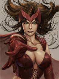 открытки с персонажем Алая Ведьма Открытки и картинки с героем Вселенной Марвел - Алая Ведьма 