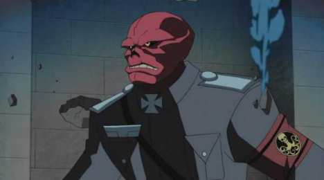 Открытки с красным черепом  Открытки и картинки с злодеем вселенной Marvel - Красным Черепом 