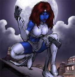 открытки с мистик  Красивые открытки с персонажем вселенной Marvel - Мистик    