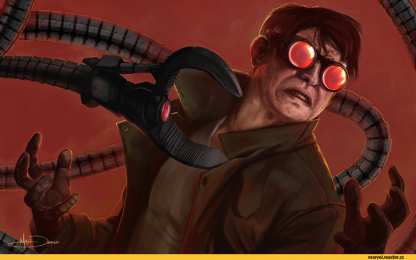 Открытки с доктором Осьминогом  Открытки и картинки с персонажем вселенной марвел - Доктором Осьминогом 