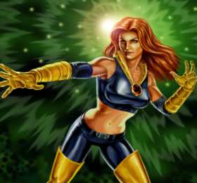 открытки с Джиной Грей  Открытки и картинки с персонажем вселенной Марвел - Джин Грей 