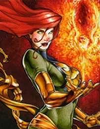 открытки с Джиной Грей  Открытки и картинки с персонажем вселенной Марвел - Джин Грей 