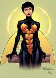 Открытки с Осой  Красочные открытки  с персонажем вселенной Marvel - Осой     