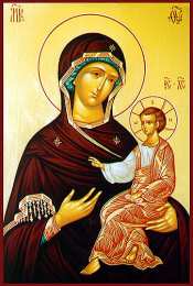 открытки в честь Тихвинской иконы Божьей Матери Открытки на день Тихвинской иконы Божьей Матери                   