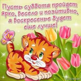 открытки с пожеланиями хорошей субботы  Яркие и красивые открытки с пожеланиями  отличной субботы   