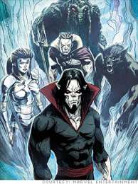 открытки с Морбиус Красочные открытки с персонажем вселенной Marvel - Морбиус   