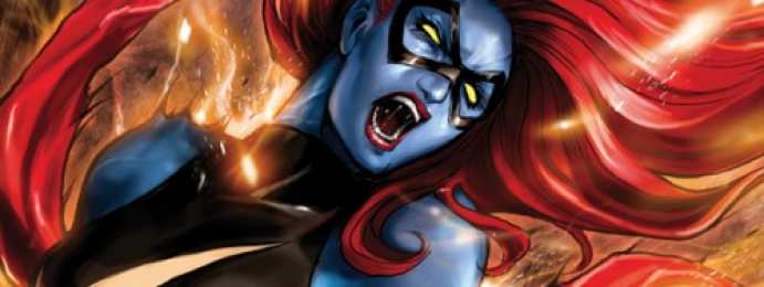 открытки с мистик  Красивые открытки с персонажем вселенной Marvel - Мистик    