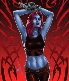 открытки с мистик  Красивые открытки с персонажем вселенной Marvel - Мистик    