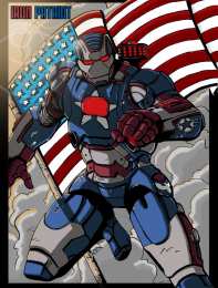 открытки с Железным Патриотом  Открытки и картинки с персонажем вселенной марвел - Железным Патриотом 