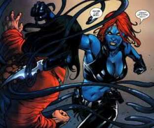 открытки с мистик  Красивые открытки с персонажем вселенной Marvel - Мистик    