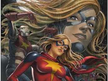 Открытки с Мисс Марвел  Красивые открытки с персонажем вселенной Marvel - Мисс Марвел 